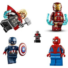 LEGO Superheroes Avengers Lot: Tors, Kapteinis Amerika, Zirnekļcilvēks, Mikroskudru vīrs un Dzelzs vīrs