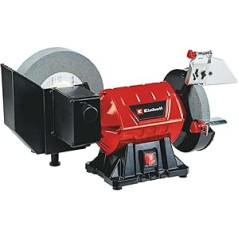 Einhell TC-WD 200/150 mitrā/sausā slīpmašīna (maks. 250 W, mitrai un sausai slīpēšanai, kompakta metāla konstrukcija, dzirksteļu aizsardzības stikls, iekļauts rupjas slīpēšanas un mitrās slīpēšanas disks)