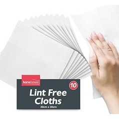 10 Lint Free Cleaning Cloths, Lint Free Cloths for Oiling Wood, Cleaning Screens, Reusable and Easy to Clean, Lint Free Cloths for Cleaning, Lint Free Cloth