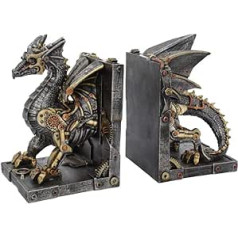 Nemesis Now Dracus Machina Buchstützen, 27 cm, bronza