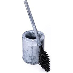 Biom Paris BBB La Brosse, Eco-Designed Toilet Brush with Holder, Made in France, Recycled and Organic Materials (Beetroots Waste), Head in Shape of Tree Leaf with Nodules