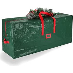 Christmas Tree Bag Hillylolly Green Storage Bag for Christmas Tree, Waterproof Christmas Tree Cover, Christmas Tree Storage Bag, Christmas Tree Storage Bag, Rectangular, 138 x 32 x 66 cm