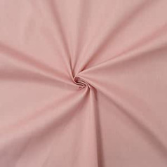 100% Cotton Poplin Fabric - Available in Over 20 Colours - Sold by Piece - Cotton Fabric Plain (3 m x 1 m46, Dusky Pink)