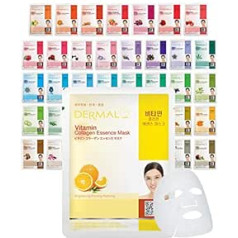 Dermal 39 Combo Pack Collagen Essence Full Face Facial Mask Sheet - The Ultimate Supreme Collection for Every Skin