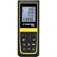 TROTEC Laser Entfernungsmesser BD26 – Digitales Messgerät Entfernung – Reichweite bis 120 m, 90°-Neigungssensor, IP54, Wasserwaage, Timerfunction, Abschaltautomatik