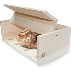 ZirbenFamilie Zirben-Brotkasten • Hygienische Aufbewahrungsbox 45x16x25cm aus duftendem ZirbenHolz • ein Produkt der ZirbenFamilie - bekannt aus dem Fachhandel & der Hotellerie