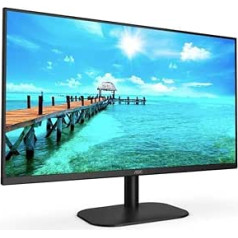 AOC 24B2XHM2 — 24 collu FHD monitors (1920 x 1080, 75 Hz, VGA, HDMI) melns