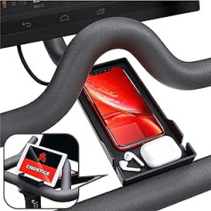 Crostice mobilā tālruņa turētājs saderīgs ar Peloton Bike & Bike Plus, oriģināls dizains, tālruņa paliktnis priekš iPhone, tālruņa turētājs, aksesuāri der lielākajai daļai tālruņu, bērnu monitori