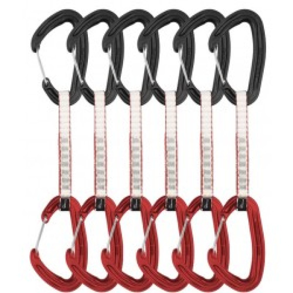 Atsaites komplekts Alpha Wire Quickdraw, Red, 12cm 6 Pack