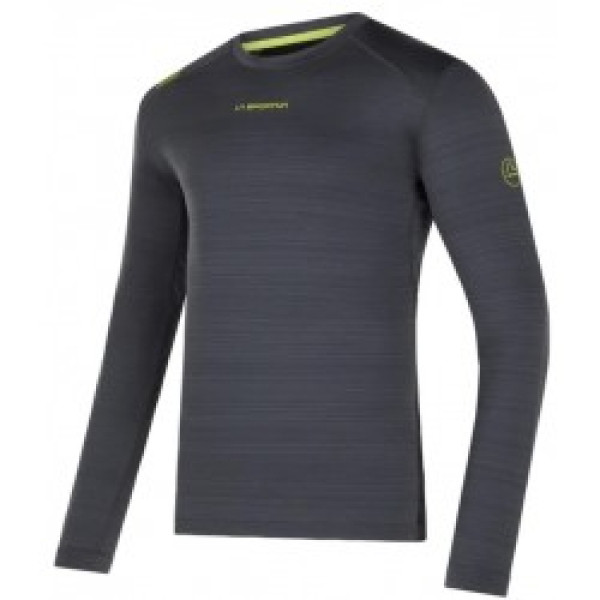 Krekls TOUR LS M S Carbon/Lime Punch