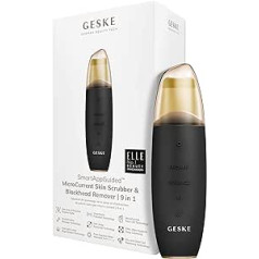 Geske SmartAppGuided™ MicroCurrent Skin Scrubber & Blackhead Remover, 9 in 1, Skincare Tools, Face Cleaning, Anti Ageing and Cleansing, Professional Face Tightening, Blackhead Remover