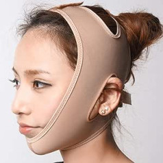 Face Slimming Strap Face V Shaper Bandage Relaxation Lift Up Belt Shape Lift Reduzieren Sie das Doppelkinn Face Thining Band Massage Slimmer skincolorXL