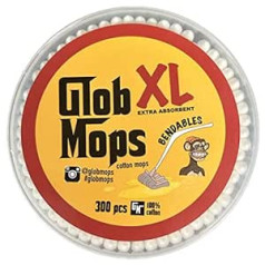 ‎Cherioll Glob Mops XL saliekamie vates uzgaļi, 6 pack īpaši uzsūcoši videi draudzīgi 1800 pumpuri