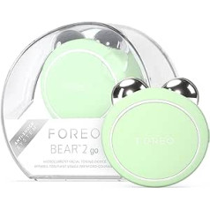 Foreo Bear 2 go - Ceļojumiem draudzīga mikrostrāvas ierīce sejai - smalkām līnijām un grumbām - pretnovecošanās ierīce - sejas liftings - modelē seju - savelk un nostiprina - pistācijas