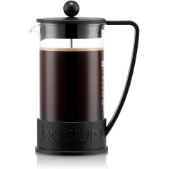 Bodum BRAZIL kafijas automāts (French Press System, pastāvīgs nerūsējošā tērauda filtrs, 1,0 litri) melns