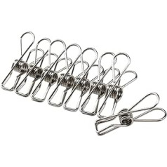 40 x Stainless Steel Clothes Pegs Washing Clothes Pegs Metal Clips