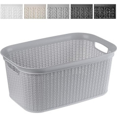 Kadax 27 L Multifunctional Laundry Basket, Plastic, Storage Basket for Bathroom / Dirty Clothes / Accessories / Toys, Laundry Box