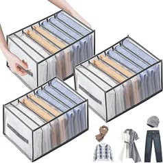 SUYCOJAE 7 Grid garderobes organizatoru sistēma, glabāšanas kastes, atvilktņu kaste ar rokturiem, apģērbu glabāšanas organizators apakšveļai, zeķēm, legingiem, svārkiem, krekliem