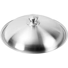 Cabilock Pan Lid 32 cm Pot Lid 32 cm Pot Lid Pan Lid Stainless Steel Lid Universal Lid Pot Pan Lid with Cooking Lid Cookware 32 cm for 30 cm Pot Frying Pan Lid Lid 32 cm