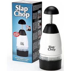 Oriģināls Slap Chop smalcinātājs ar japāņu nerūsējošā tērauda asmeņiem un tauriņu atveri vieglai tīrīšanai - Dārzeņu griezējs - Mini smalcinātājs salātiem - Virtuves piederumi