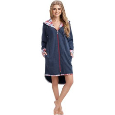 Leverie moderns sieviešu peldmētelis / halāts / pirts kleita ar mājīgu kapuci