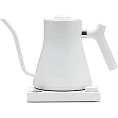 Fellow Stagg ECG Electric Gooseneck Kettle - Pour Over Coffee & Tea Kettle - Stainless Steel Kettle - Matte White - 0.9 Litre 220V Type F Plug