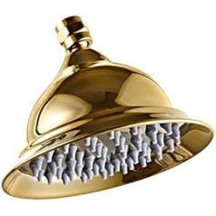 Ownace Regenduschkopf für Badezimmer, Messing, klassischer Stil, traditioneller Stil, 20,3 cm, Titan-Gold