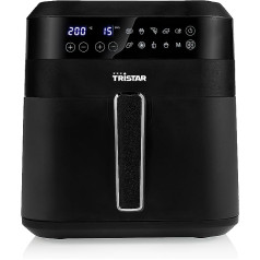 Tristar FR-6999 digitālais karstā gaisa cepējs XXL - 6 L - 62,2% mazāks enerģijas patēriņš - 1,5 kg frī kartupeļi - 10 programmas - melns