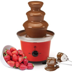 Global Gourmet Chocolate Fountain, Fondue Set, Electric 3 Tier Machine with Melting Pot Base, Party Serving Tray Included, Keep Warm Function