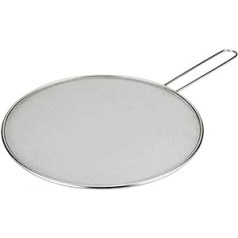 MOVKZACV Splash guard for frying pan, stainless steel splash guard for cooking - stops almost 99% of hot oil splashes and protects the skin from burns - multi-purpose splash guard
