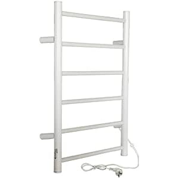 Cofan Electric Towel Rail Model Gobí I Carbon Steel I 80 W I IP44 I Dimensions 68 x 53 x 10.5 cm