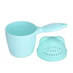 Baby Bath Rinse Cup, Removable Baby Bath Mug Baby Shampoo Rinser Tear-Free Waterfall Rinser Baby Bath Rinser Bucket Kid Wash Hair Bathing Flusher for Baby Tub [Green] Bathroom Safety