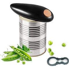 Electric Can Opener, Electric Can Opener, Suitable for All Can Sizes, Can Opener for Seniors, Can Opener, Catering, Kitchen, Electric Automatic 360° Rotation & Automatic Stop