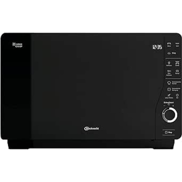 Bauknecht ExtraSpace Crisp MW 427 SL/Kombination Grill und Mikrowelle/Maximale Flexibilität-Ohne Drehteller/ 800 W/ 25 L Garraum/Grill 1000 W/Crisp-Funktion/Dampfgarfunctionn/AutoClean, Silber