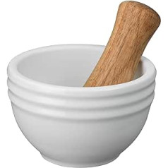 Denby James Martin Cook dzeltenā piesta un javas svars 450 g garums 12,5 cm platums 12,5 cm dziļums 8 cm Tilpums 590 ml