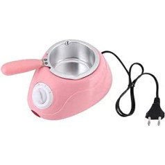 Electric Chocolate Melting Pot Fondue Melting Machine Kitchen Tool with DIY Mould Set for Melting Chocolate (Pink)