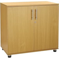 MMT Furniture Ltd Dižskābarža skapis - Daudzfunkcionāls skapis - 2 durvju biroja skapis - Biroja skapis ar plauktiem - Glabāšanas skapis (80D x 45W x 73H collas)