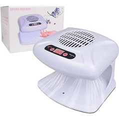 Gegong Air Nail Dryer with Automatic Sensor, 300W Timing Air Nail Fan Hair Dryer for Both Hands and Feet, Warm and Cool Wind Blower Dryer for Normal Nail Polish, Home and Salon