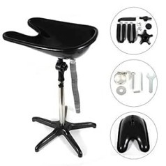 Sujrtuj Mobile Work Wash Basin Hairdresser Washing Hair Reverse Wash Basin Black Height Adjustable