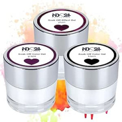 ‎Nd24 Naildesign ND24 NailDesign Premium Bundle Коллекция черных бархатных гелей для отмачивания Высокопигментированный УФ-гель-лак со светодиодной подсветк