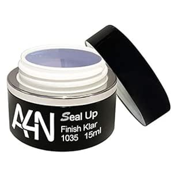 Aktive4Nails A4N Seal Up Finish Clear High Gloss Sealing UV Gel 15 ml UV Sealant Ļoti spīdīgs