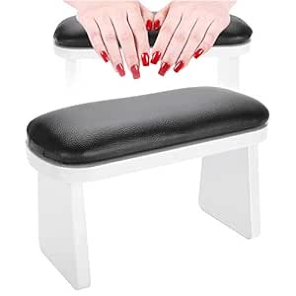 ‎Ejoyous Nail Hand Cushion Manicure Hand Cushion Soft Faux Leather Nail Armrest Cushion Professional Accessories Waterproof for Nail Studio Home Use Technician Manicure Salon Nail Rest Cushion Table