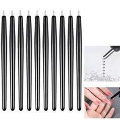 ‎Rospretty 10 x Magnetic Pen Nail Care Nail Art Manikīra rīku komplekts