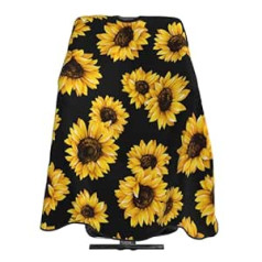 ‎Mounthour Lovely Sunflower Home Haircut Apron Cape Hair Salon and Dyeing Styling Cloth for Women / Men