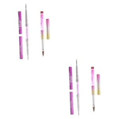 Beaupretty Pack of 4 Carved Light Therapy Pen Manikīra zīmēšanas pildspalvas Manikīrs DIY Zīmēšanas pildspalvas manikīrs Zīmēšanas rīki Balta gēla nagu gēla birste Krāsainas gēla pildspalvas Krāsains zīmulis, krāsots PP