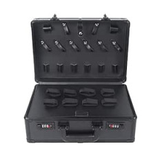 ‎Bazargame Frizieru salona Stilists Case Tool Organizer Pārnēsājams Case Tool Organizer Lielas ietilpības Frizieru stilista instrumentu glabātuve (melns)