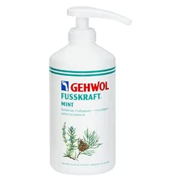 Gehwol Fusskraft Mint, K?hlender Fu?balsam erfrischende Fu?creme, 500 ml mit Spender