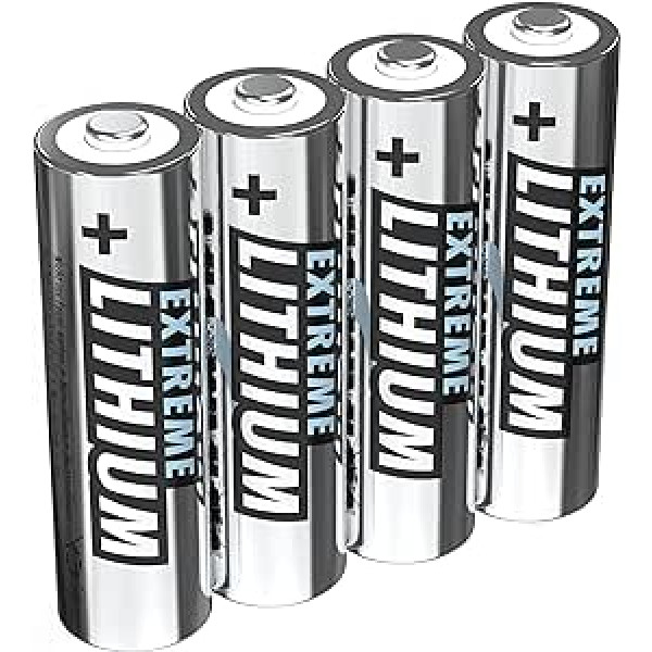 ANSMANN 1512-0002 Extreme Lithium Batterie AA Mignon 1,5V, LR6 4er 700% mehr Power