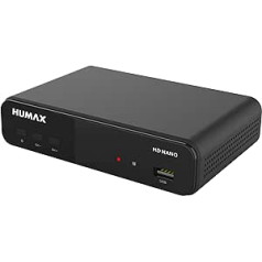 Humax Digital HD Nano Digital HD satelīta uztvērējs 1080P digitālais HDTV satelīta uztvērējs ar 12 V barošanas avotu Camping Astra iepriekš instalēts HDMI, SCART, DVB-S/S2, bez HDMI kabeļa