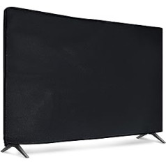 kwmobile 65 collu televizora maciņš - televizora ekrāna aizsargvāciņš - televizora ekrāna putekļu vāciņš - melns